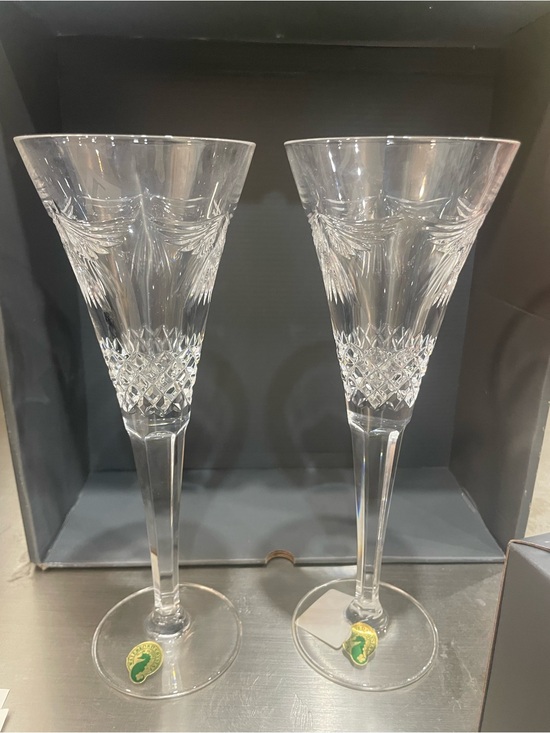 Waterford Other - Waterford millionaire collection Crystal Cut Champagne Flutes - Clear (Pair)
